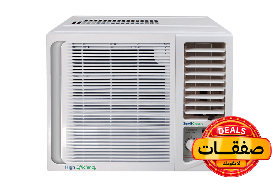 زامل - مكيف شباك - 18,000 وحدة - بارد وحار