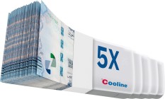 5 X Cooline - Split AC - 18000 BTU - Cold - Wifi - Golden Fins