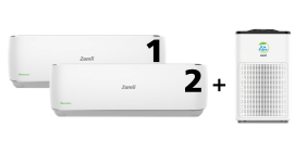 انوفيشن - ٢مكيف سبليت   - ٢٢٠٠٠ وحدة  - بارد وحار + منقي هواء زامل