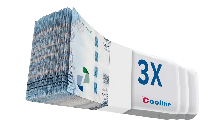 3 كولاين - مكيف سبليت    - ٢١١٠٠ وحدة - بارد فقط